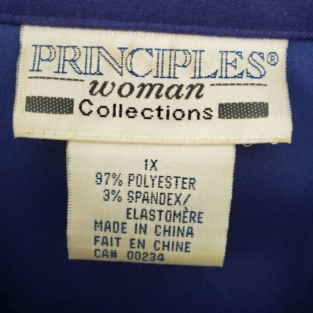 Vintage Principles Button Down Blouse - image 3